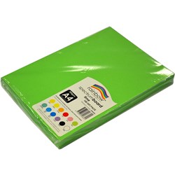 Rainbow Spectrum Board A4 220gsm Lime 100 Sheets 