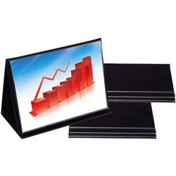 Bantex Easel Display Book A4 20 Pocket Landscape Black