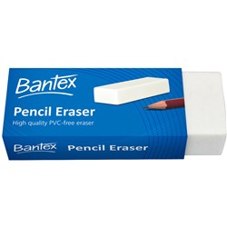 Bantex Eraser 60x20x12mm Large White  