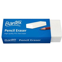 Bantex Eraser 41x19x12mm Small White  