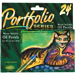 Crayola Portfolio Oil Pastels Water Soluble Assorted Pack of 24