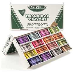 Crayola Triangular Crayons Classpack 16 Colours Pack of 256