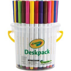 Crayola Super Tips Washable Markers Deskpack Assorted Pack Of 40