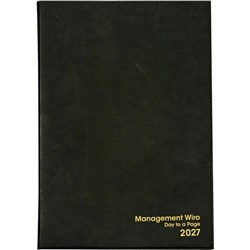 Executive Diary Day To A Page A4 Black