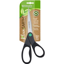 Westcott KleenEarth Scissors 203mm Straight Handle Black  