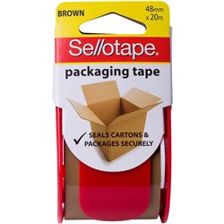 Sellotape Packaging Tape 48mmx20m With Handheld Dispenser Brown