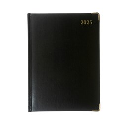 Debden Manager Classic Diary 190x260mm Day To Page Black