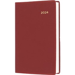 Collins Belmont Pocket Diary B7R Day To Page Burgundy