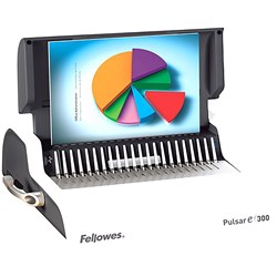 Fellowes E300 Pulsar Plastic Comb Electric A4  Binding Machine White