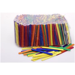 Jasart Pop Sticks Coloured Pack Of 1000 