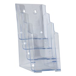 Deflecto Brochure Holder Dl 4 Tier Free Standing And Wall Mount