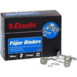 Esselte Paper Binders 51mm Box Of 100 