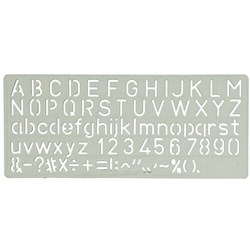 Celco C15 Lettering Stencil 15mm Height  