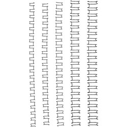 GBC Wire Binding Combs 10mm 21 Loop 85 Sheets Capacity Silver Pack 100