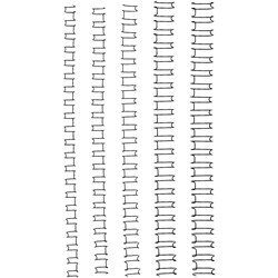 GBC Wire Binding Combs 10mm 21 Loop 85 Sheets Capacity Silver Pack 100