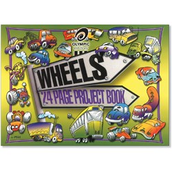 Olympic Project Book Wheels 273x375mm 8mm Ruled 24 Page P522