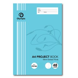 Olympic Project Book A4 18mm Dotted Thirds 48 Page PD184  