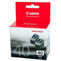 CANON INK CARTRIDGE PG-40TWIN Twin Pack Black  