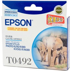 Epson C13T049290 - T0492 Ink Cartridge Cyan