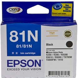 Epson 81/81N Claria Ink Cartridge High Yield Black