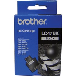 Brother LC-47BK Ink Cartridge Value Pack Assorted Colours