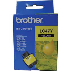 Brother LC-47Y Ink Cartridge Yellow  