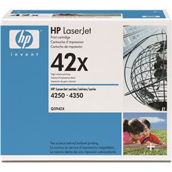 HP Q5942X 42X Toner Cartridge High Yield Black