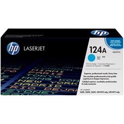 HP Q6001A 124A Toner Cartridge Cyan  