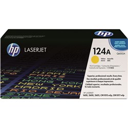 HP Q6002A 124A Toner Cartridge Yellow  