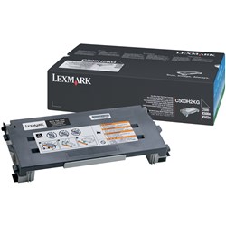 LEXMARK TONER CARTRIDGE C500H2K Black   