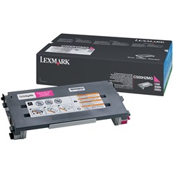 LEXMARK TONER CARTRIDGE C500H2M Magenta   