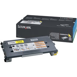 LEXMARK TONER CARTRIDGE C500H2Y Yellow   
