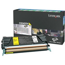 Lexmark C5240YH Return Programme 5K Toner Cartridge High Yield Yellow