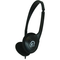 Shintaro Light Weight Stereo Headphones With Volume Control Black