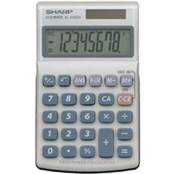 Sharp EL-240SAB Handheld Calculator 8 Digit  