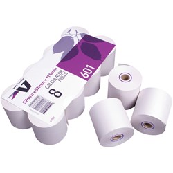 Victory Register Rolls 57x57x11.5mm 1 Ply Bond Pack of 8