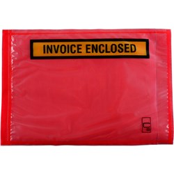 Cumberland Packaging Envelope 115 x 165mm Invoice Enclosed Red Box Of 1000