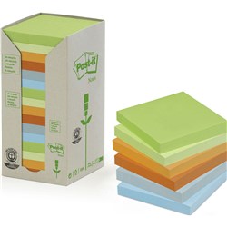 Post-It 654-RTP Notes Tower 76x76mm Recycled Pastel Pack of 16