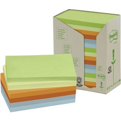 Post-It 655-RTP Notes Tower 76x127mm Recycled Pastel Pack of 16