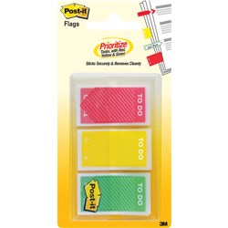 Post-It 682-TODO Prioritization Flags 25x43mm Assorted Colours Pack of 60