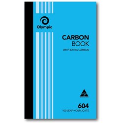 Olympic 604 Carbon Book Duplicate 200mmx125mm Record 100 Leaf
