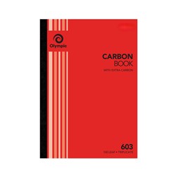 Olympic 603 Carbon Book Triplicate A4 Record 100 Leaf