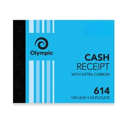 Olympic 614 Carbon Book Duplicate 100x125mm Cash Receipt 100 Leaf