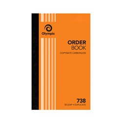 Olympic 738 Carbonless Book Duplicate 200x125mm Order 50 Leaf