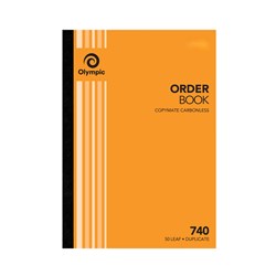 Olympic 740 Carbonless Book Duplicate A4 297x210mm Order 50 Leaf