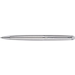 Waterman Hemisphere Ball Pen Stainless Steel Chrome Trim Medium Blue Refill