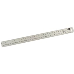 Marbig Metal Ruler 60cm Stainless Steel Silver