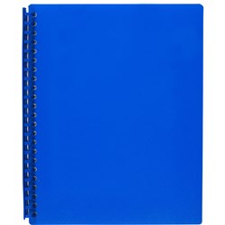 Marbig Display Book A4 Refillable 20 Pocket Blue 