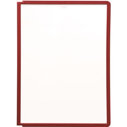 Durable Sherpa Display System Panels A4 For Sherpa Extension Module Red Pack Of 5