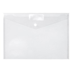 Marbig Doculope Wallet A4 With Button Closure Clear